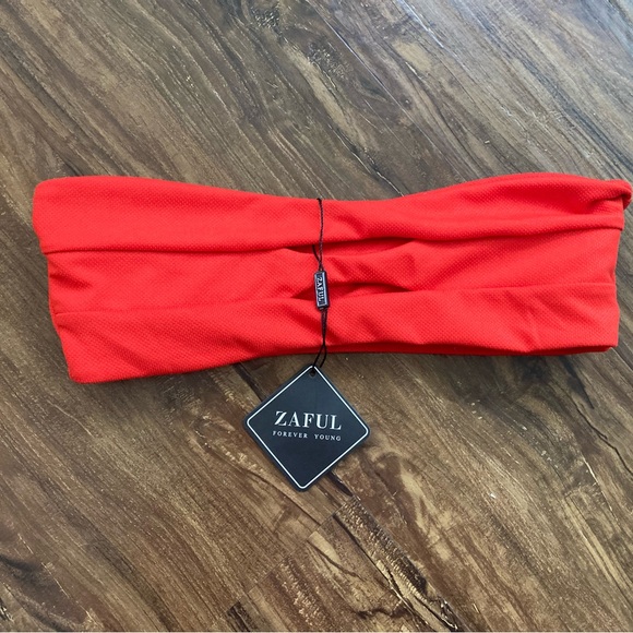 Zaful Other - Zaful Vibrant Red Bandeau Top Size Medium NWT